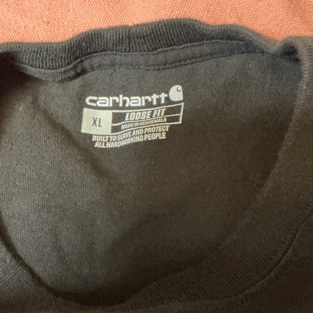 Carhartt Black Long Sleeve Tee with Green Logo - Picture 7 of 13